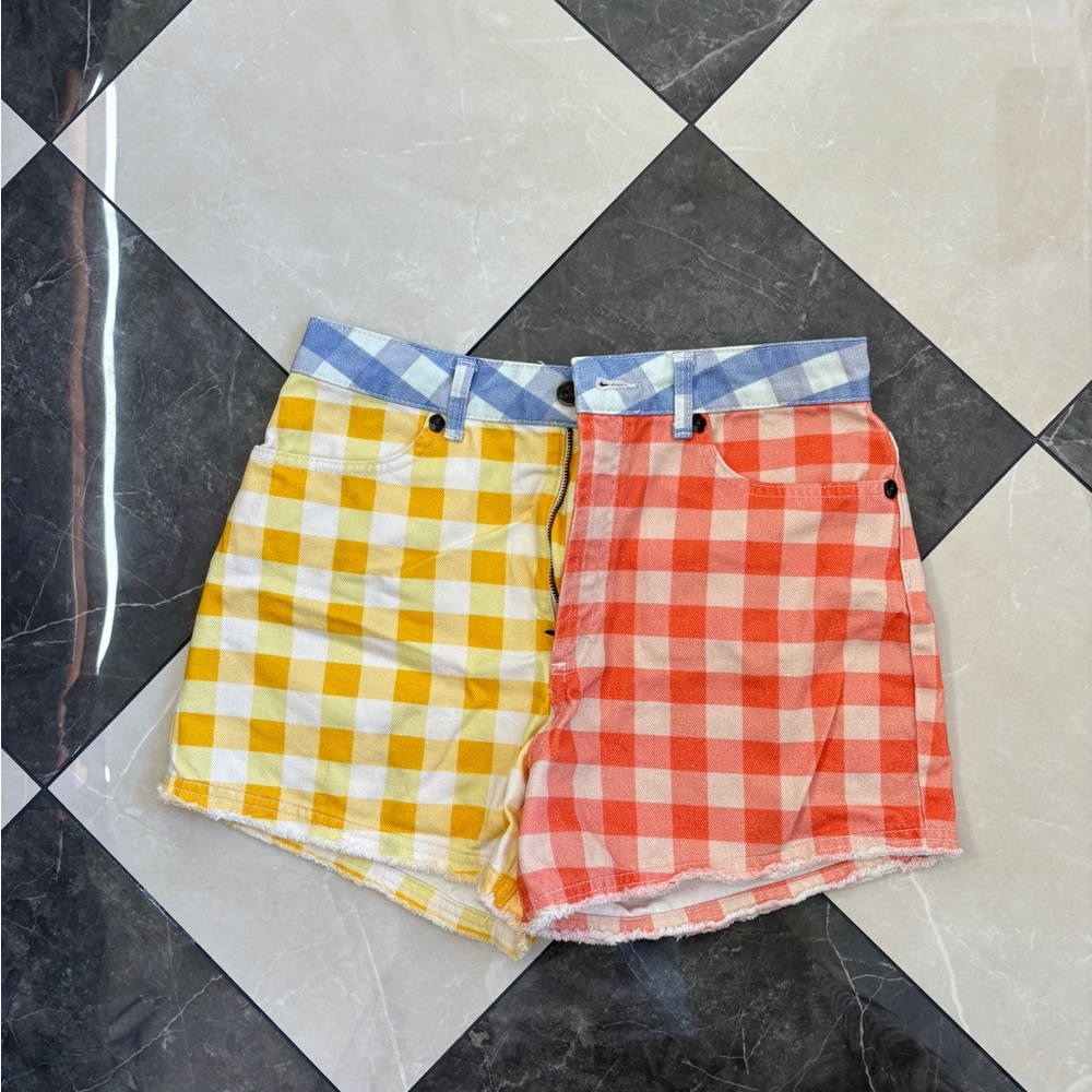 Farm Rio for Anthropologie Checkered Shorts